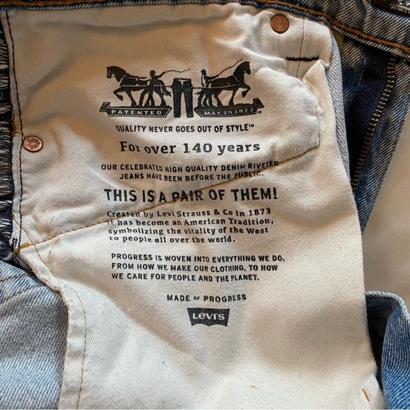 Levi’s 510 Custom Jeans Waist 30 31 Womens Size 10 12 Upcycled Vintage Denim - Picture 13 of 15